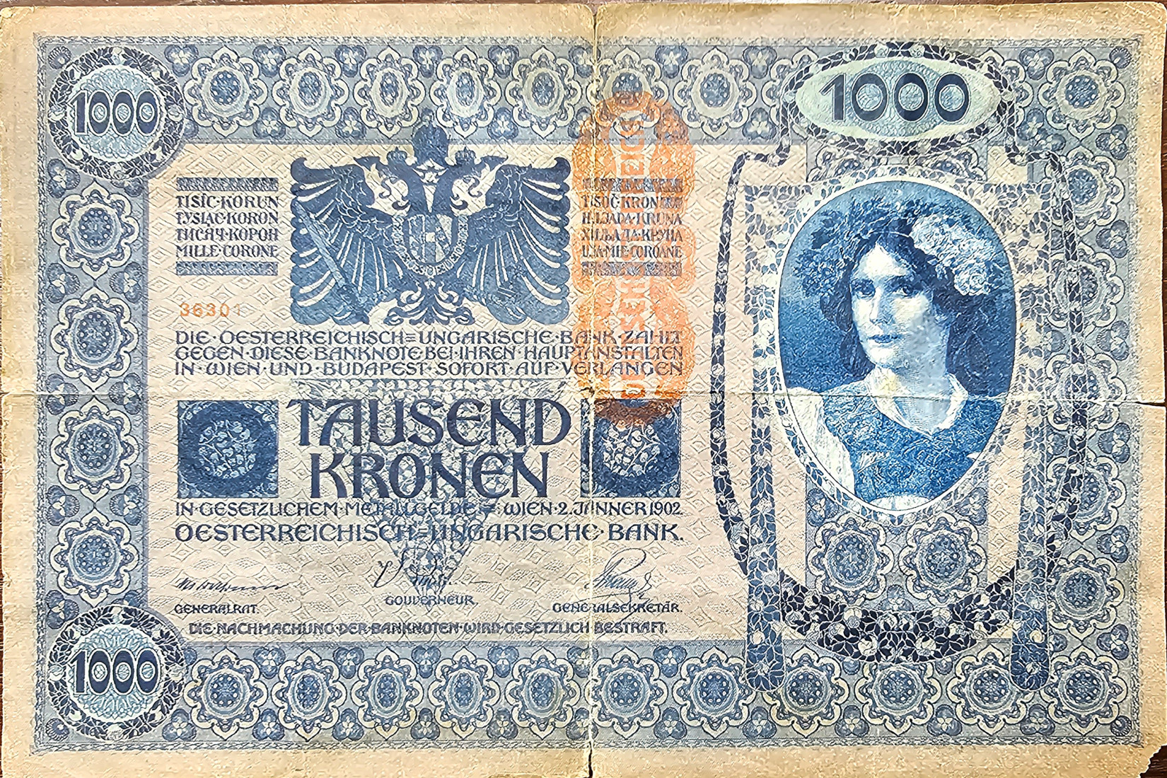 1000 Kronen Banknote