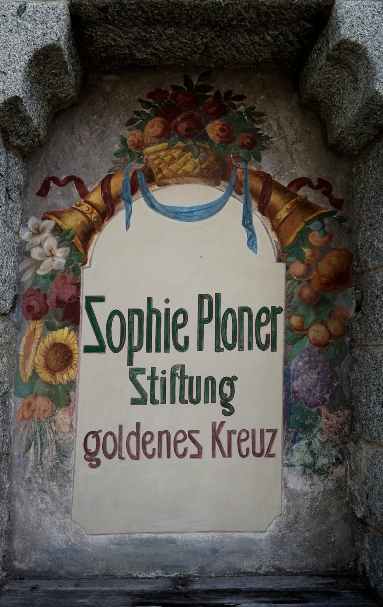 Wandbild am Sophie-Ploner-Haus